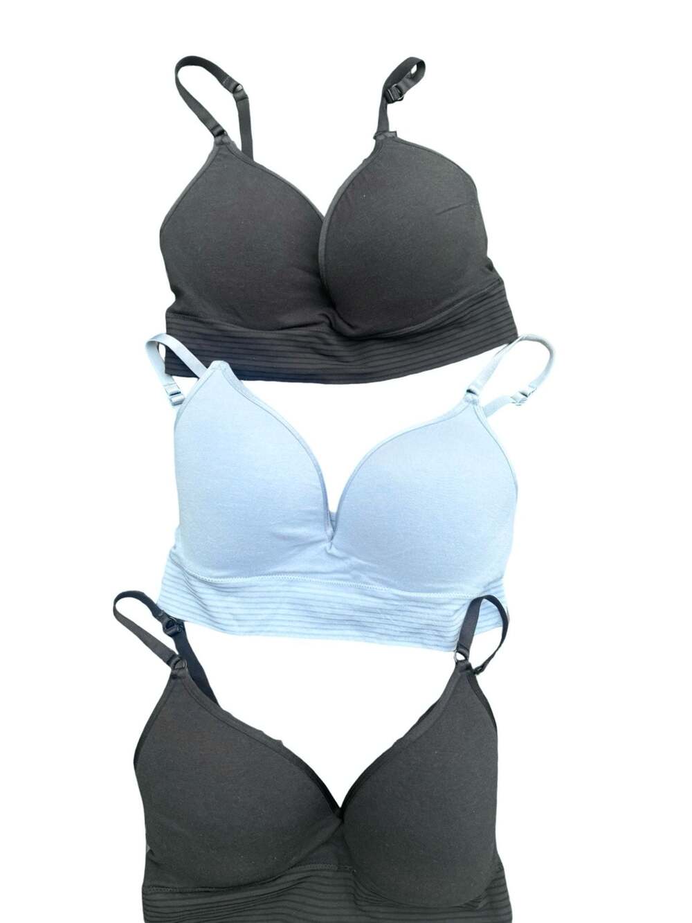 Jockey Size M Seamless Molded Cup Bralette Set of 3